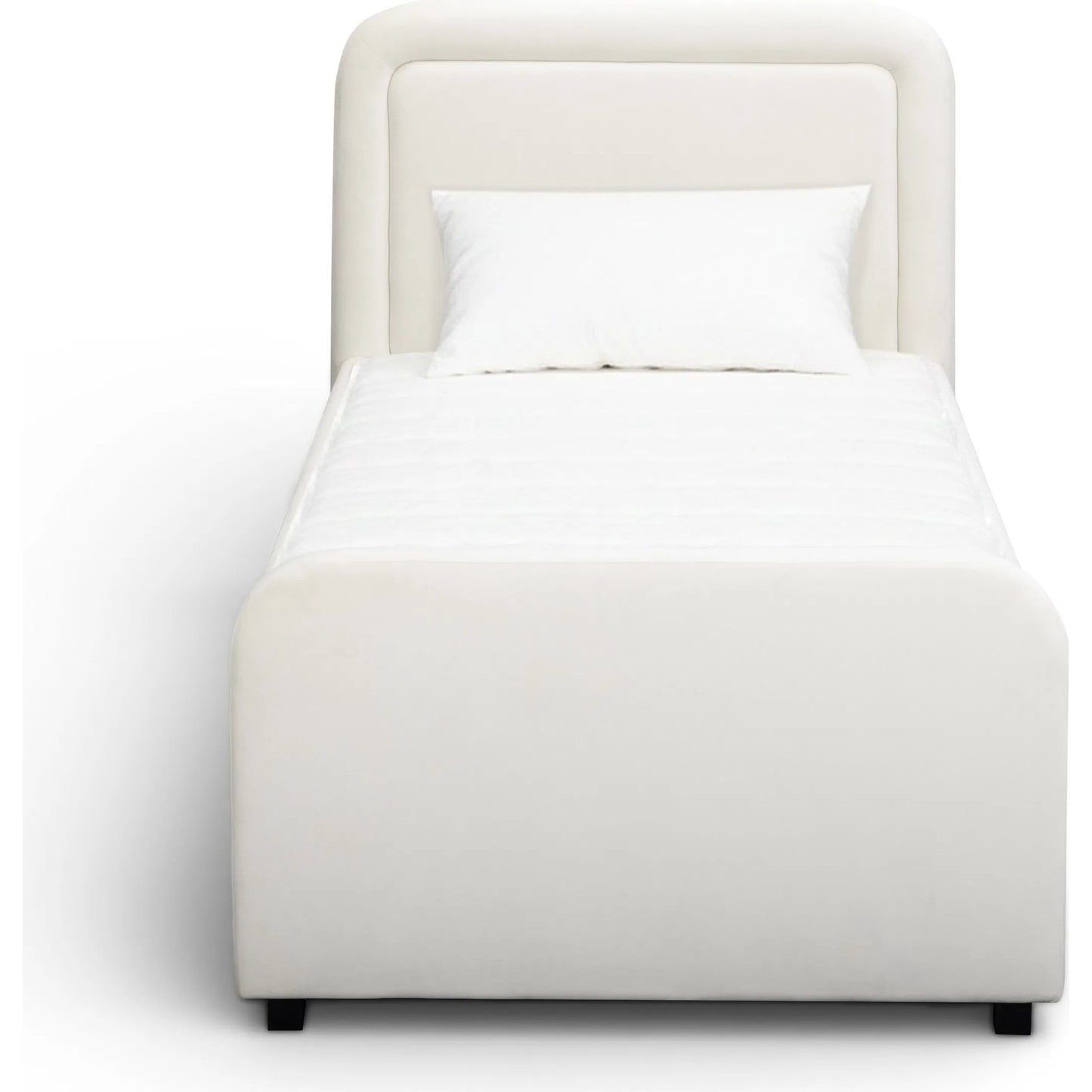 018 SI-2633771 | Additional Silo | Briella Performance Trundle Bed in by TOV Furniture. Made from pine, plywood, rubberwood, velvet in a unique style.