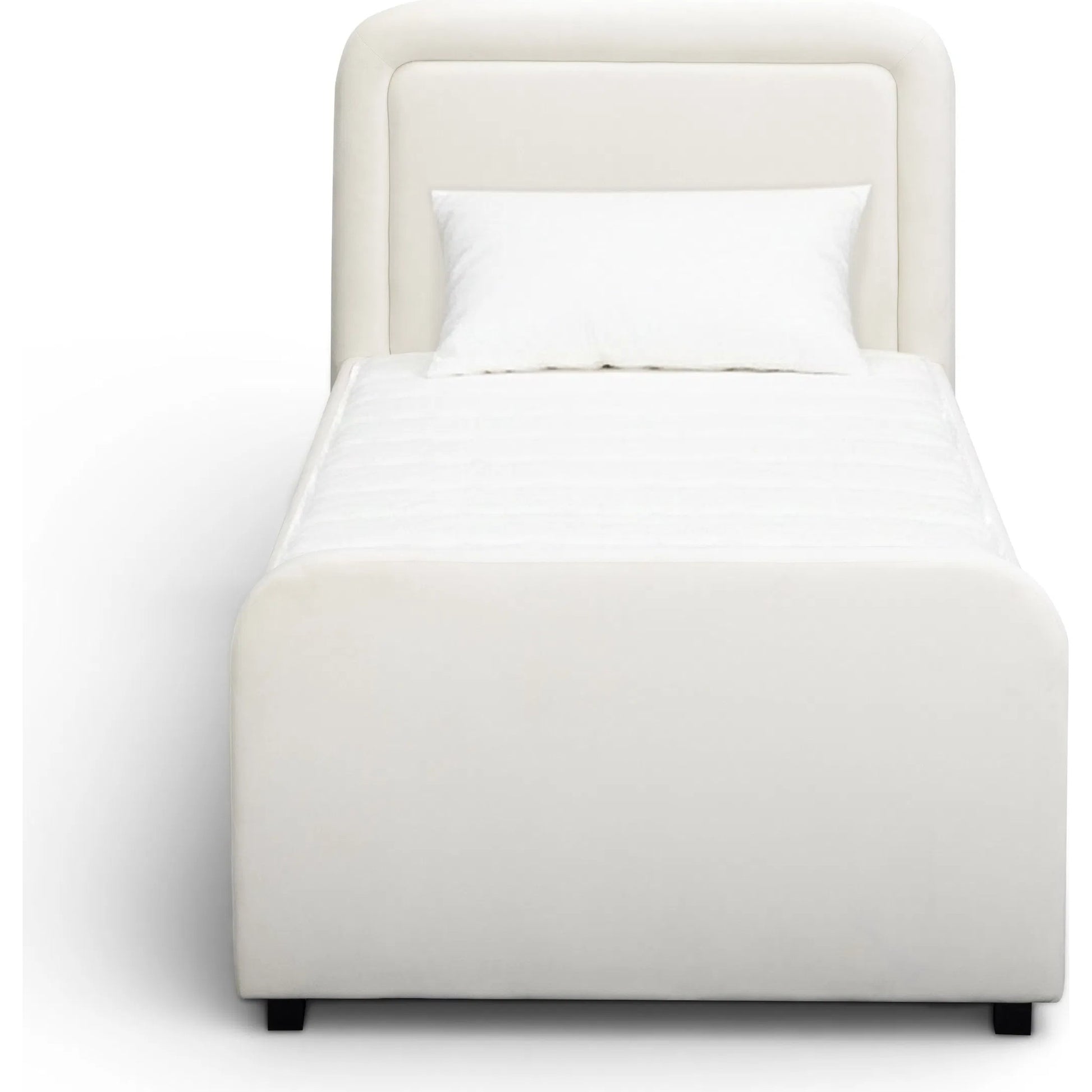 Briella Performance Trundle Bed in by TOV Furniture. Made from pine, plywood, rubberwood, velvet in a unique style.