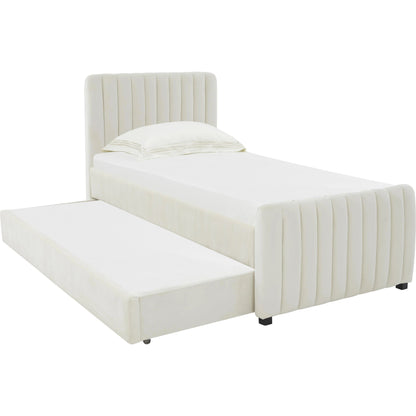 Angela Trundle Bed by TOV Furniture. Made from velvet, wood in a modern style.