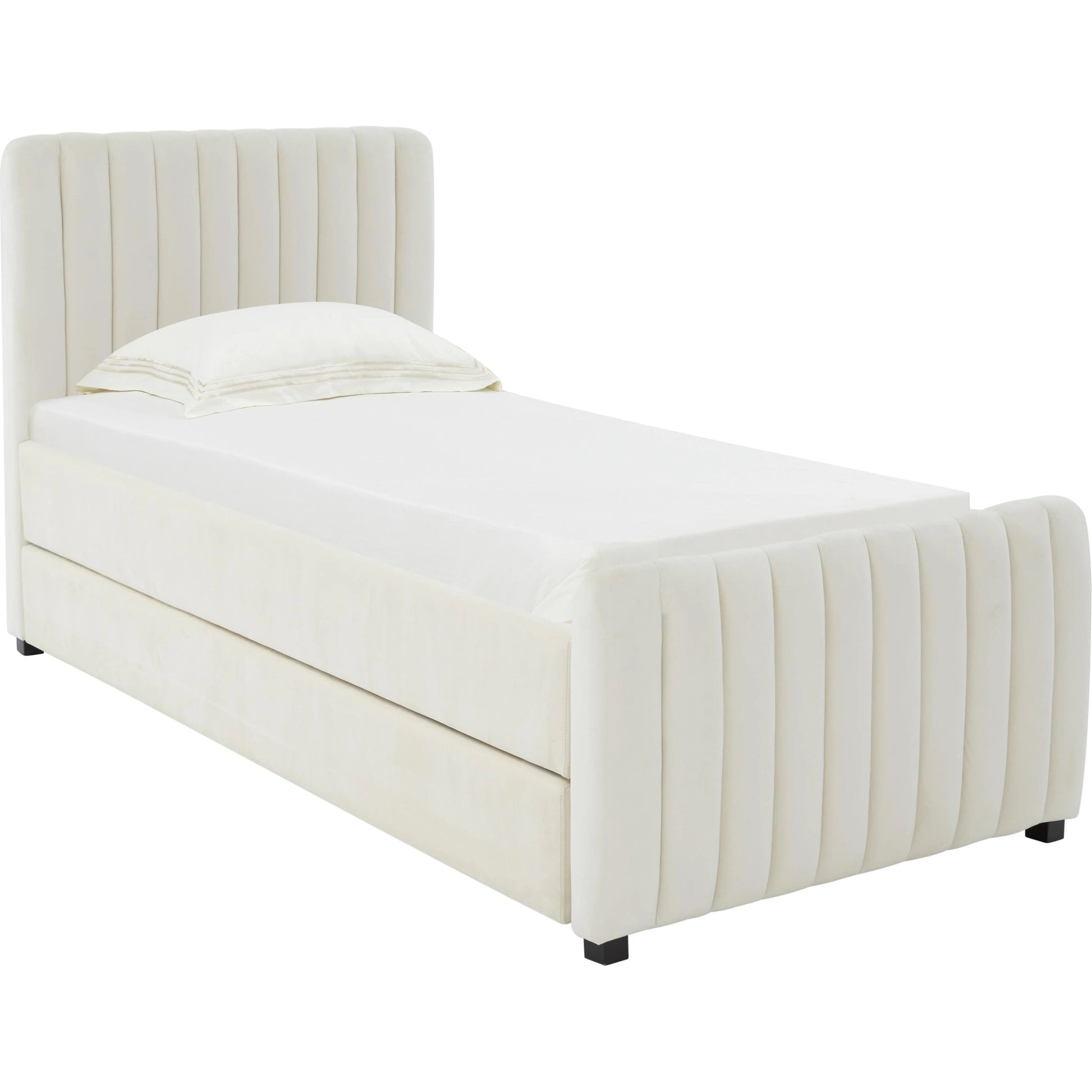 Angela Trundle Bed by TOV Furniture. Made from velvet, wood in a modern style.