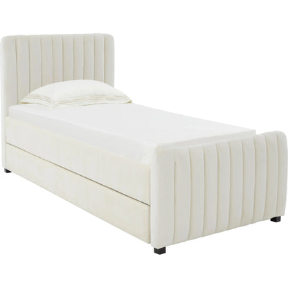 Angela Trundle Bed by TOV Furniture. Made from velvet, wood in a modern style.