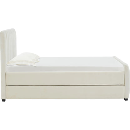 Angela Trundle Bed by TOV Furniture. Made from velvet, wood in a modern style.
