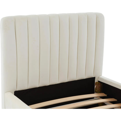 Angela Trundle Bed by TOV Furniture. Made from velvet, wood in a modern style.