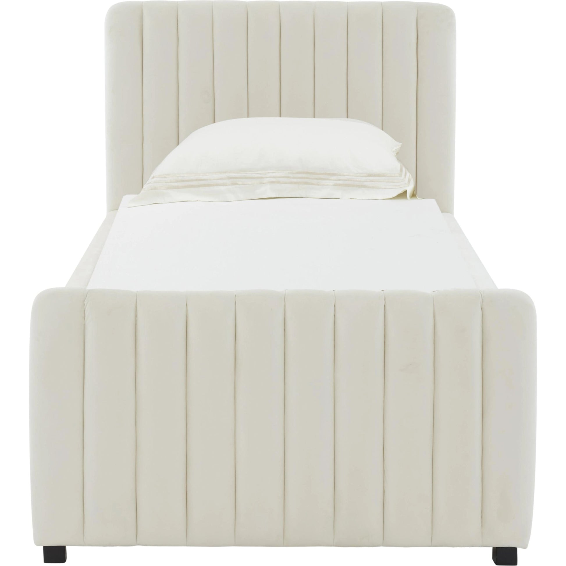 Angela Trundle Bed by TOV Furniture. Made from velvet, wood in a modern style.