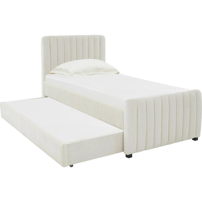 Angela Trundle Bed by TOV Furniture. Made from velvet, wood in a modern style.