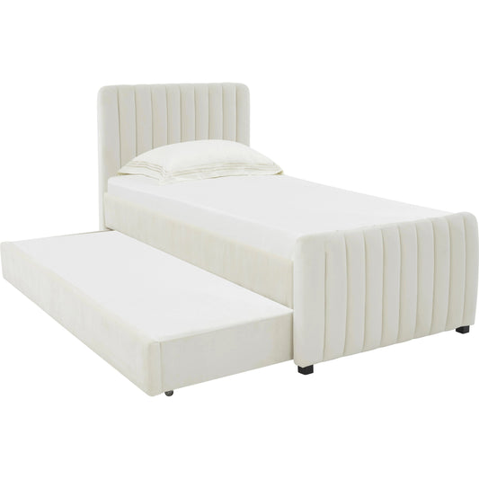 Angela Trundle Bed by TOV Furniture. Made from velvet, wood in a modern style.