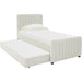 Angela Trundle Bed by TOV Furniture. Made from velvet, wood in a modern style.