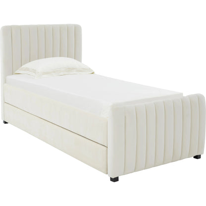 Angela Trundle Bed by TOV Furniture. Made from velvet, wood in a modern style.