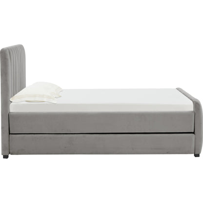 Angela Trundle Bed by TOV Furniture. Made from velvet, wood in a modern style.