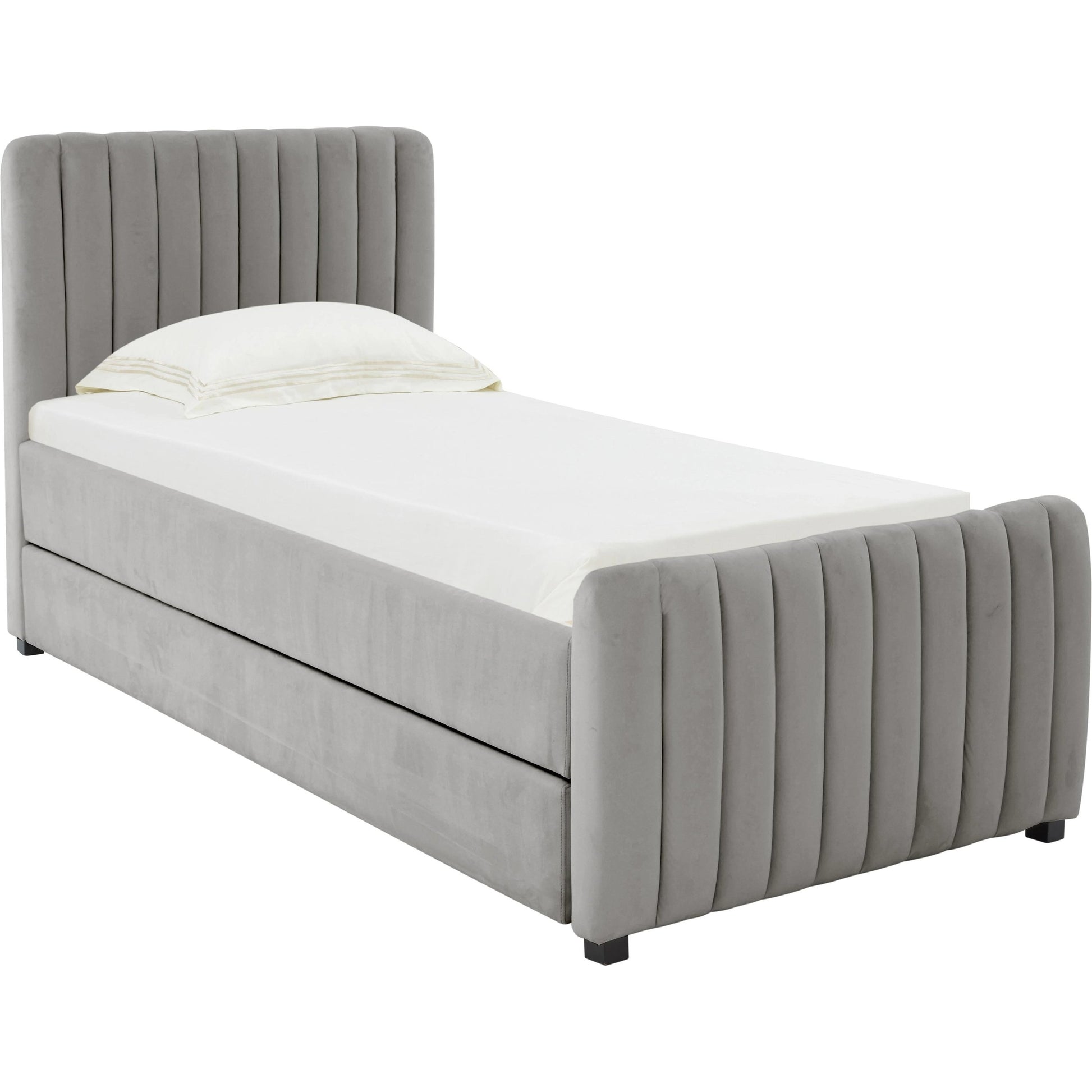 Angela Trundle Bed by TOV Furniture. Made from velvet, wood in a modern style.