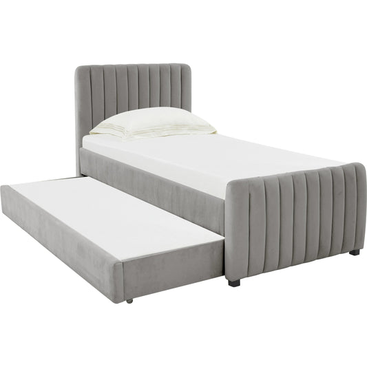 Angela Trundle Bed by TOV Furniture. Made from velvet, wood in a modern style.