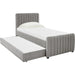 Angela Trundle Bed by TOV Furniture. Made from velvet, wood in a modern style.