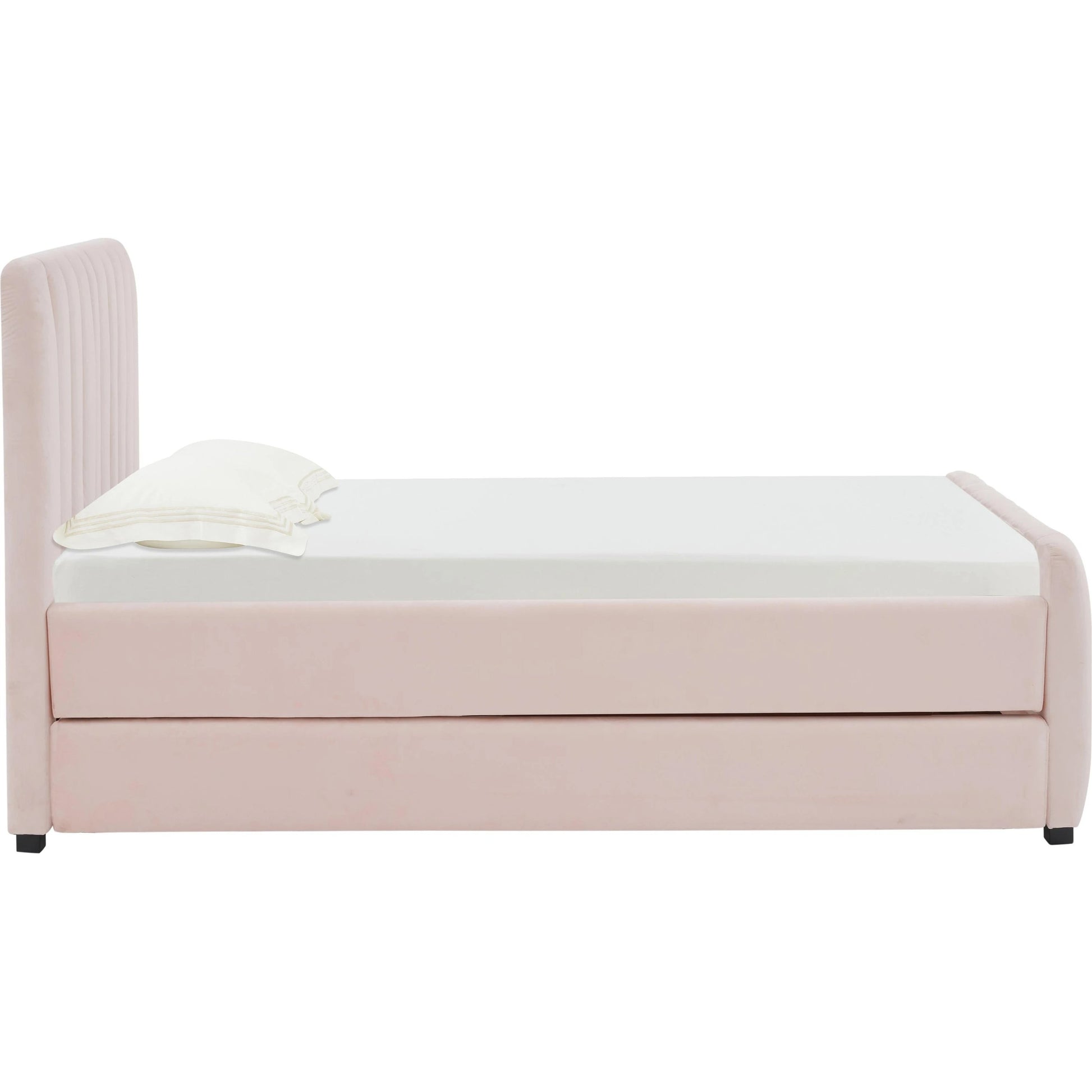 Angela Trundle Bed by TOV Furniture. Made from velvet, wood in a modern style.