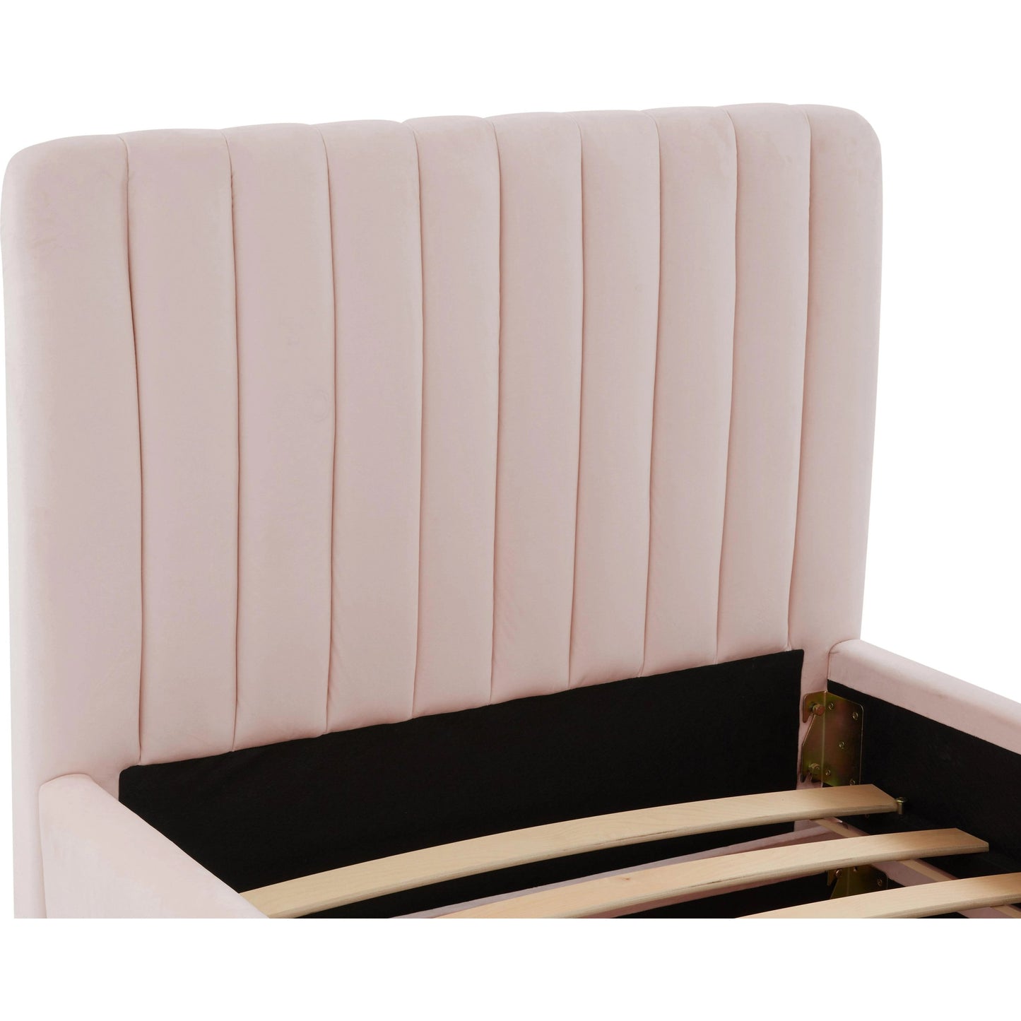 021 SI-2107257 | Closeup | Angela Trundle Bed by TOV Furniture. Made from velvet, wood in a modern style.