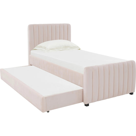 Angela Trundle Bed by TOV Furniture. Made from velvet, wood in a modern style.
