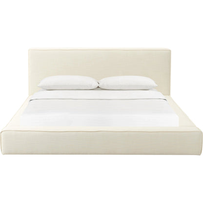 Olafur Linen Bed by TOV Furniture. Made from fabric, plywood in a modern style.