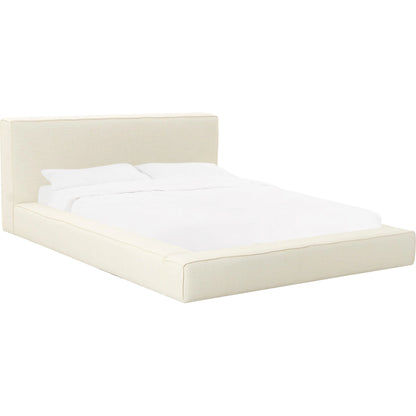 Olafur Linen Bed by TOV Furniture. Made from fabric, plywood in a modern style.