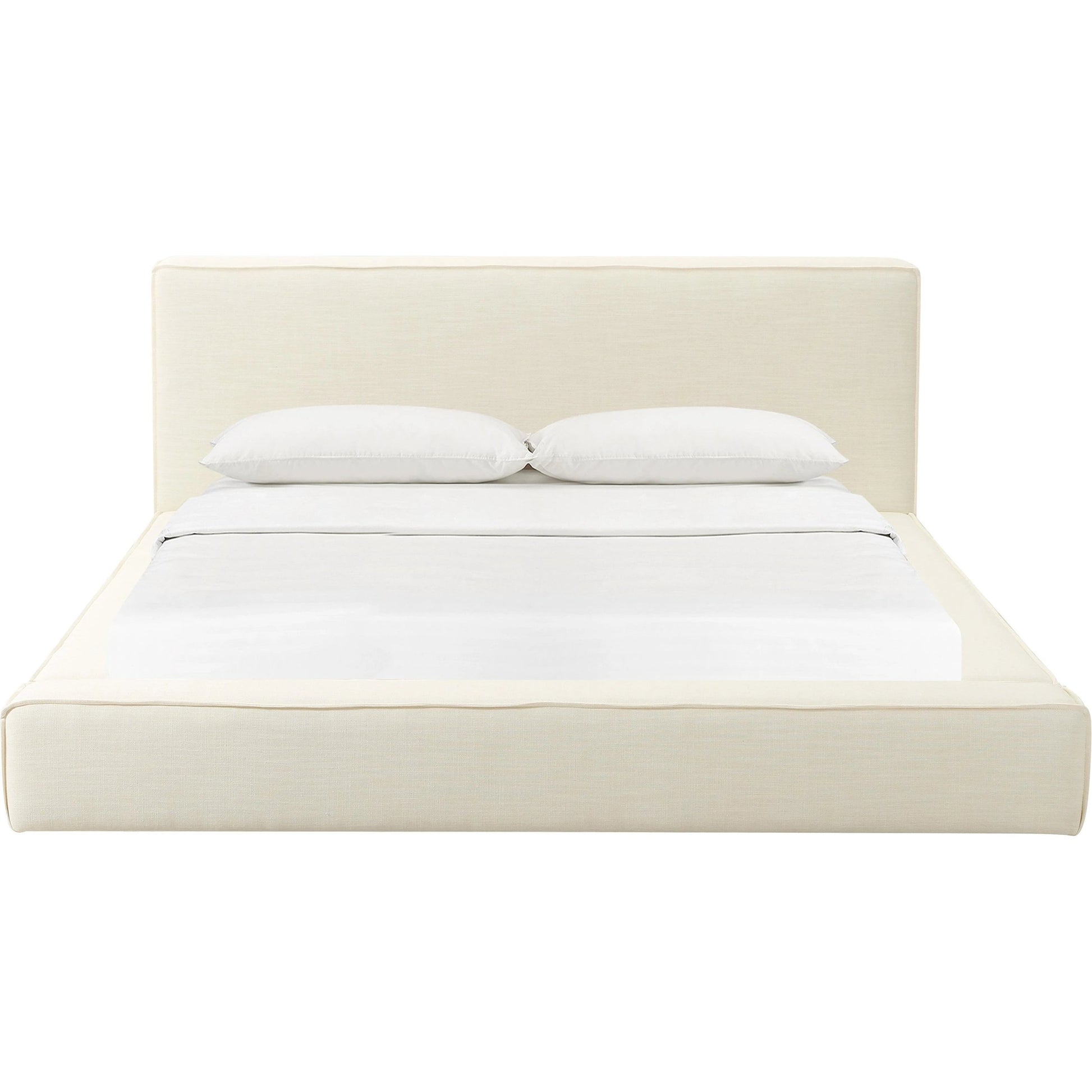 Olafur Linen Bed by TOV Furniture. Made from fabric, plywood in a modern style.