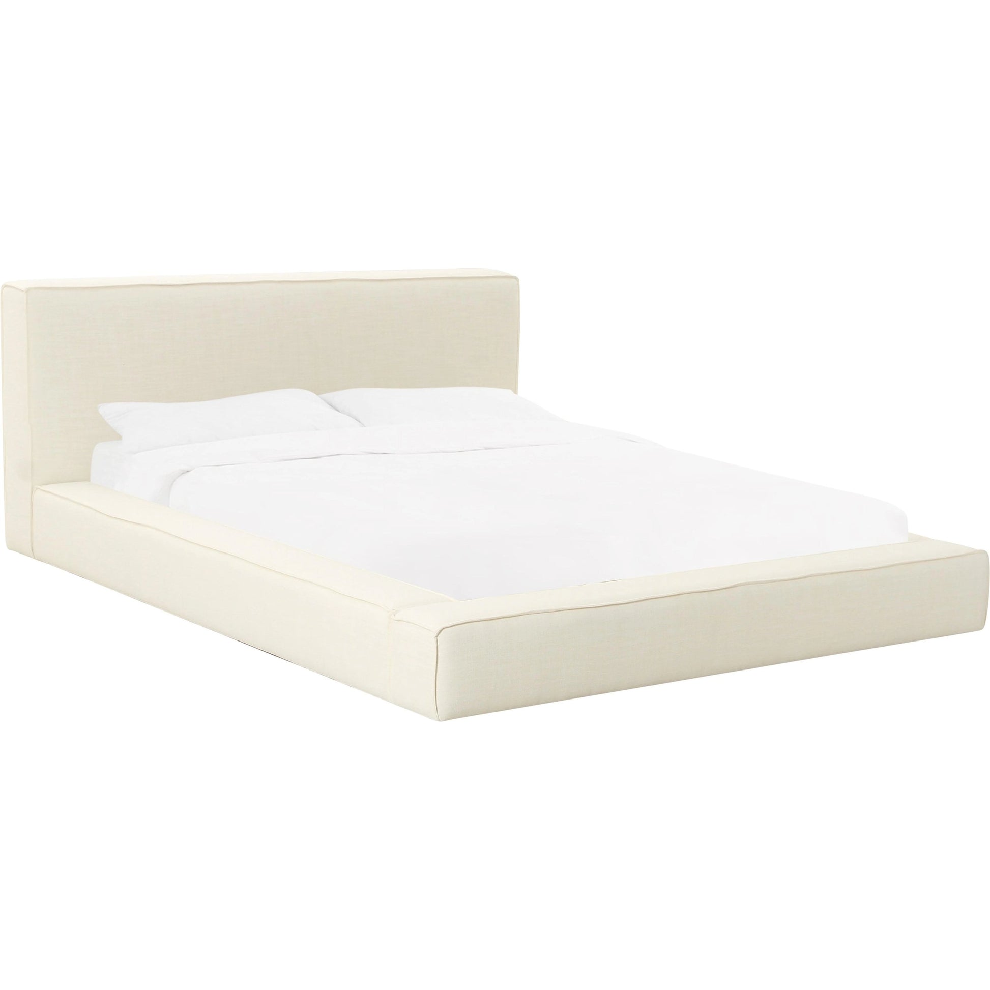 Olafur Linen Bed by TOV Furniture. Made from fabric, plywood in a modern style.