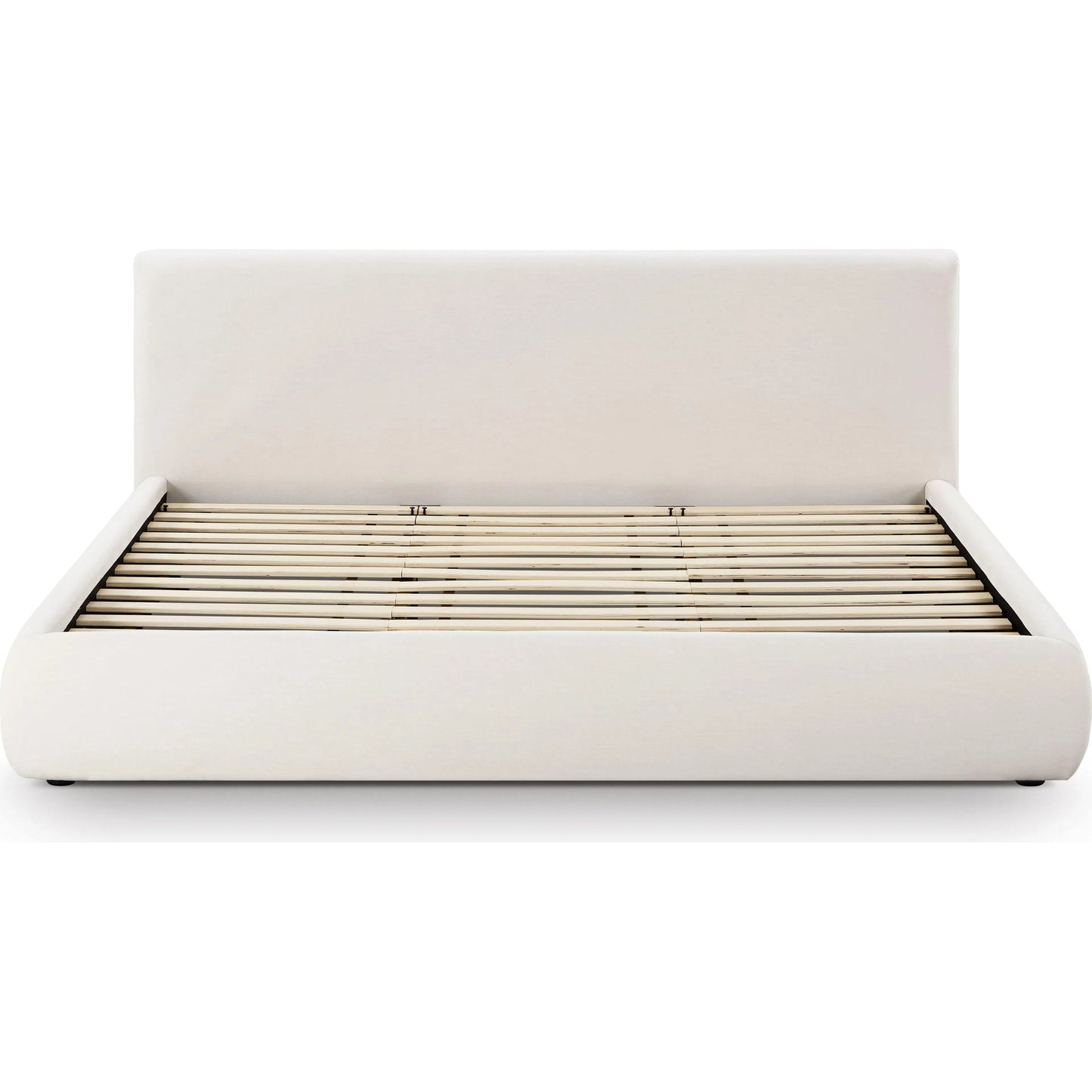 010 SI-2320920 | Additional Silo | Isla Upcycled Linen Bed by TOV Furniture in cream. Made from mdf, recycled fabric in a unique style.