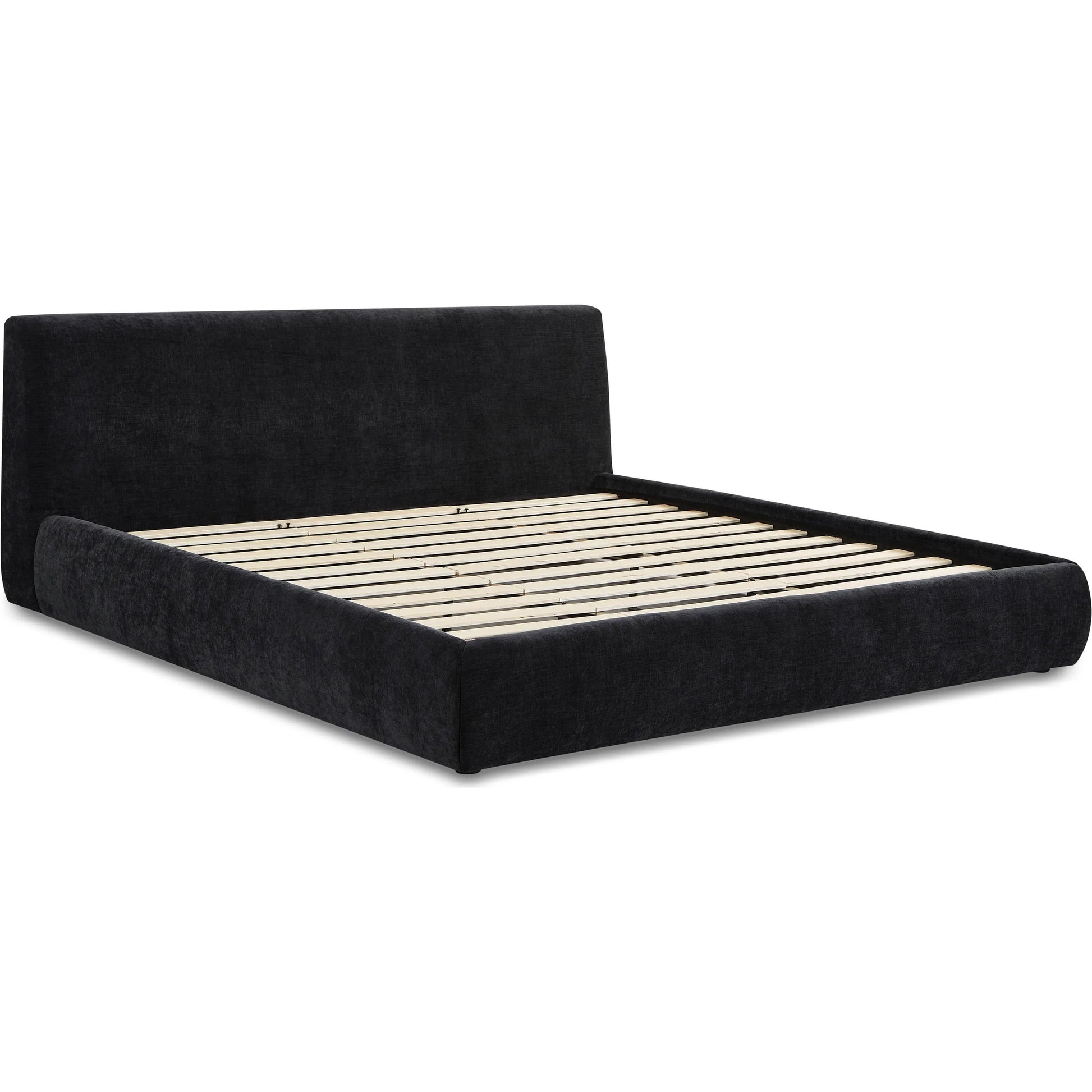 Isla Textured Velvet Bed by TOV Furniture. Made from mdf, velvet in a unique style.