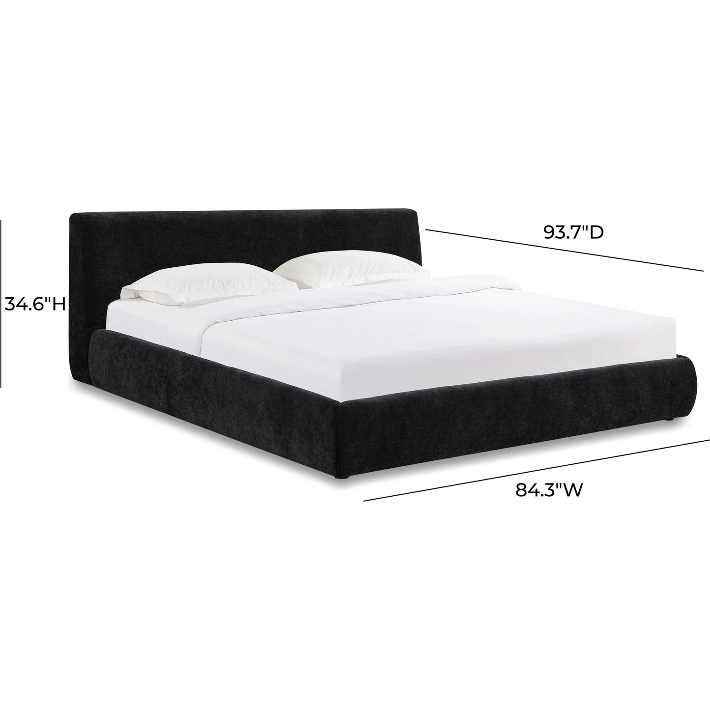 016 SI-2320916 | Additional Silo | Isla Textured Velvet Bed by TOV Furniture. Made from mdf, velvet in a unique style.