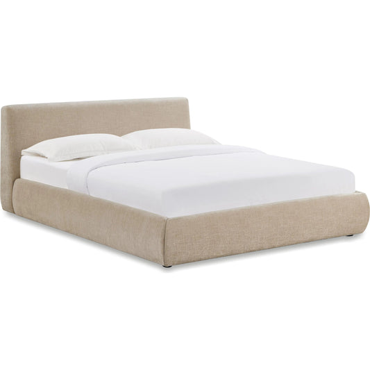 Isla Textured Velvet Bed by TOV Furniture. Made from mdf, velvet in a unique style.