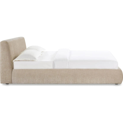 Isla Textured Velvet Bed by TOV Furniture. Made from mdf, velvet in a unique style.