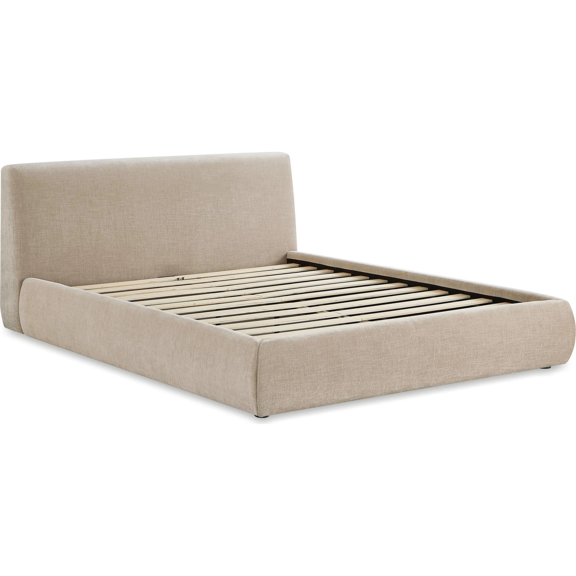 Isla Textured Velvet Bed by TOV Furniture. Made from mdf, velvet in a unique style.