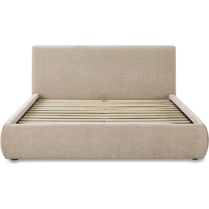 Isla Textured Velvet Bed by TOV Furniture. Made from mdf, velvet in a unique style.