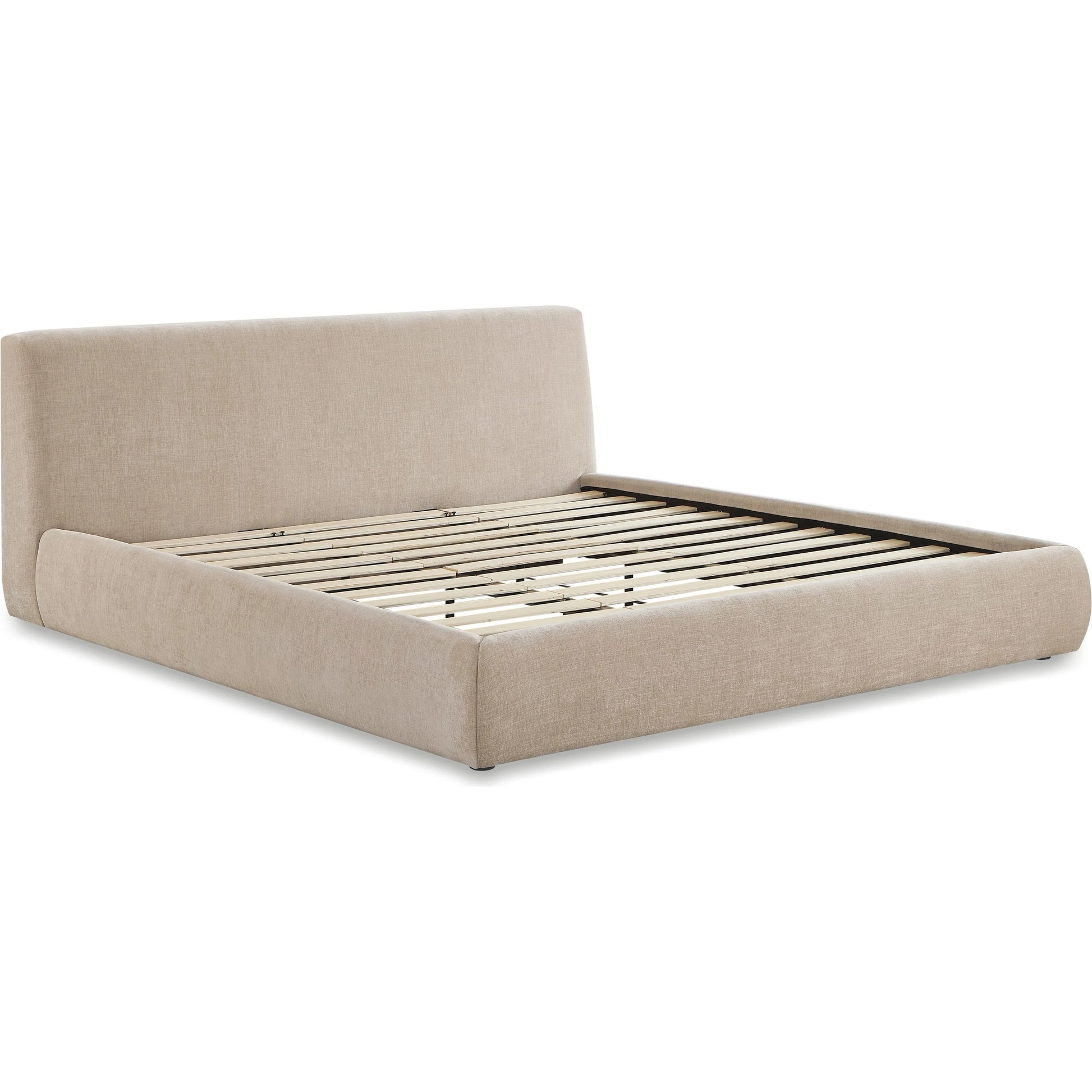 Isla Textured Velvet Bed by TOV Furniture. Made from mdf, velvet in a unique style.
