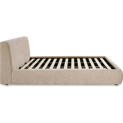 Isla Textured Velvet Bed by TOV Furniture. Made from mdf, velvet in a unique style.