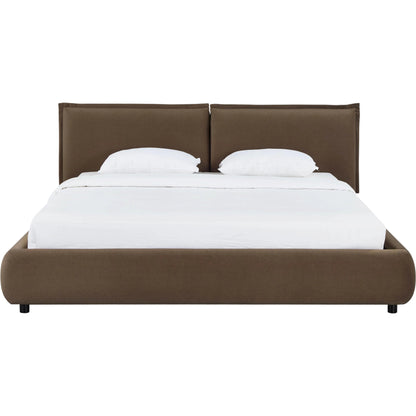 Mel Faux Mohair Bed by TOV Furniture. Made from faux mohair, mdf in a unique style.