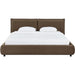 Mel Faux Mohair Bed by TOV Furniture. Made from faux mohair, mdf in a unique style.