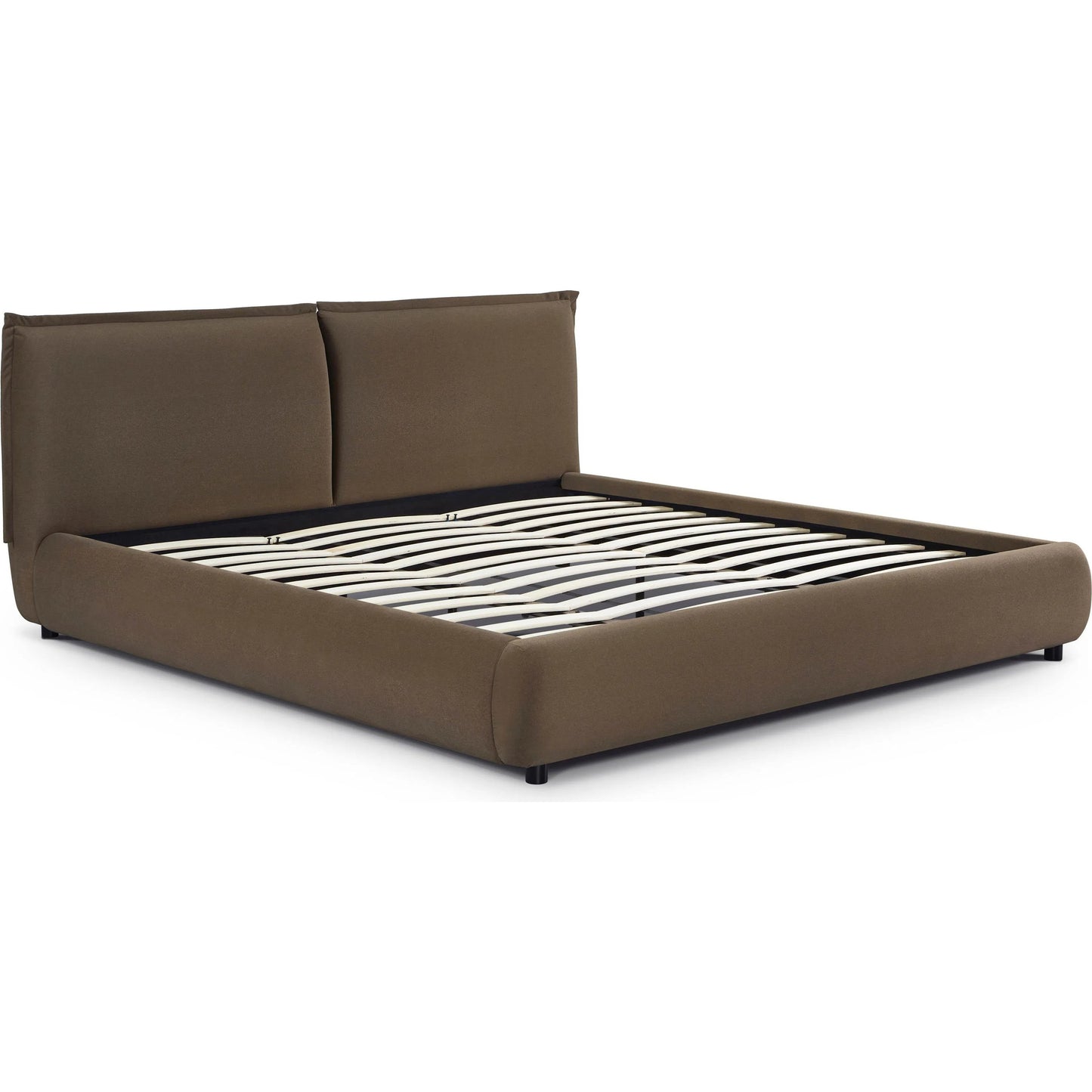 010 SI-2454334 | Additional Silo | Mel Faux Mohair Bed by TOV Furniture. Made from faux mohair, mdf in a unique style.