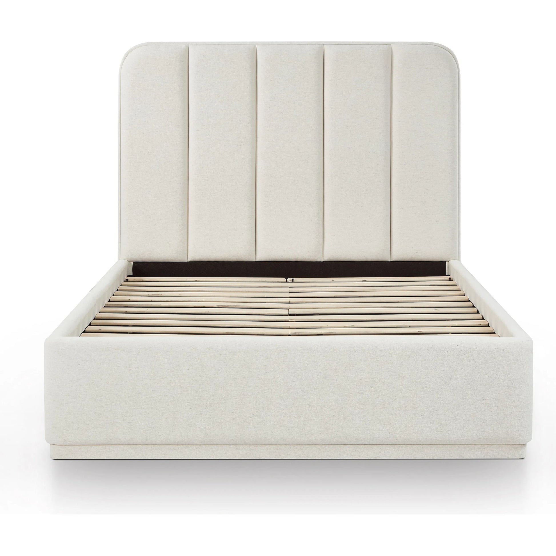 Parker Bed by TOV Furniture. Made from chenille, mdf in a unique style.