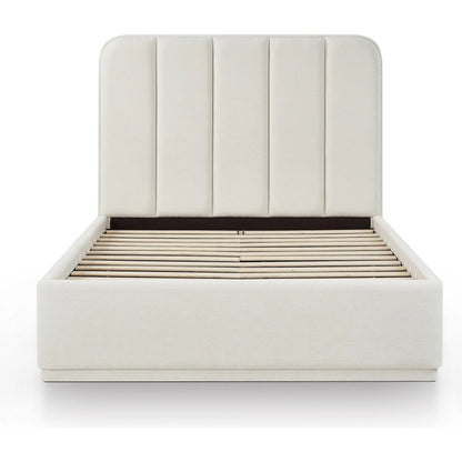 Parker Bed by TOV Furniture. Made from chenille, mdf in a unique style.