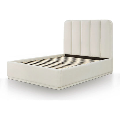 Parker Bed by TOV Furniture. Made from chenille, mdf in a unique style.