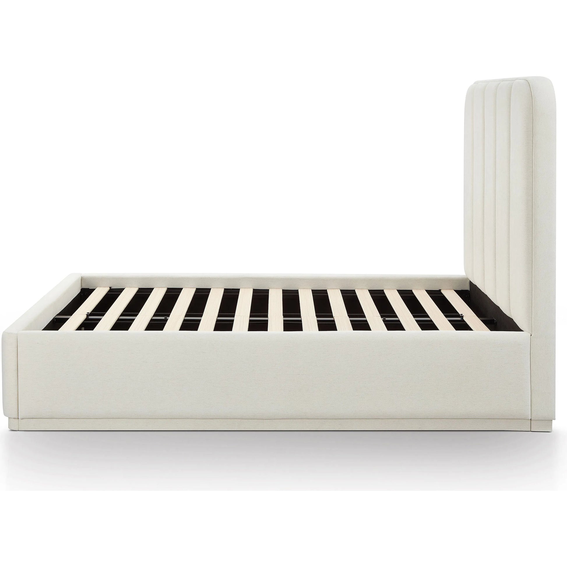 Parker Bed by TOV Furniture. Made from chenille, mdf in a unique style.