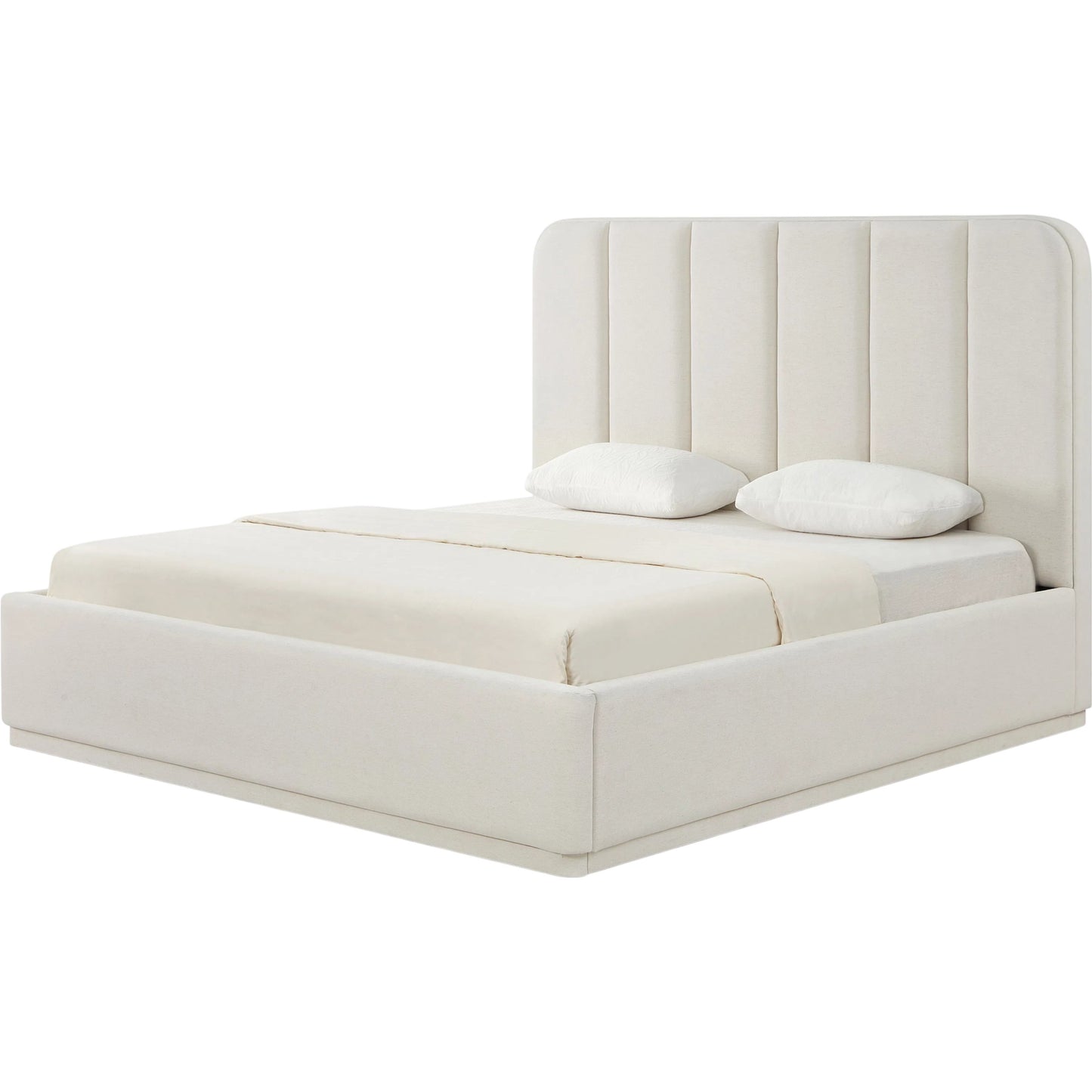 002 SI-2535629 | Primary Silo | Parker Bed by TOV Furniture. Made from chenille, mdf in a unique style.