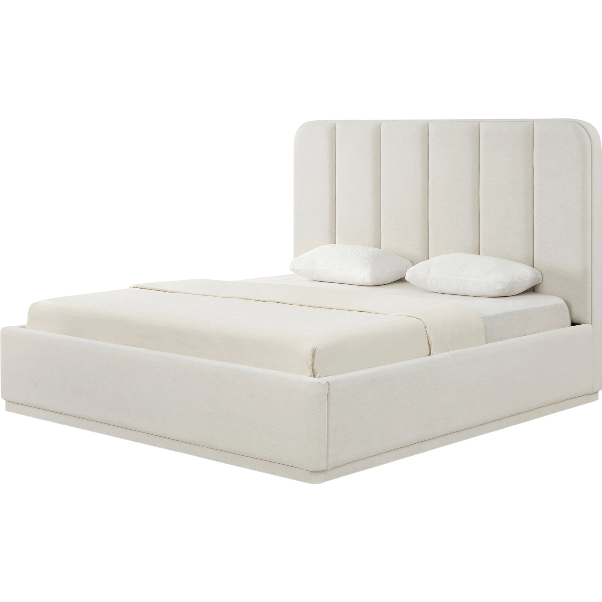 Parker Bed by TOV Furniture. Made from chenille, mdf in a unique style.