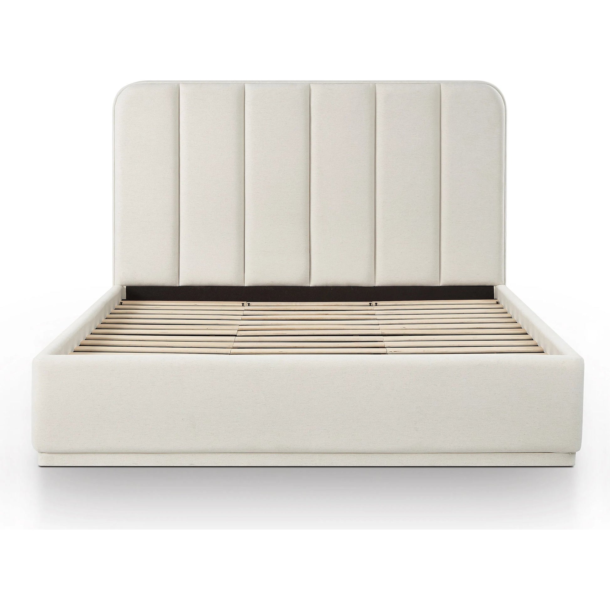 Parker Bed by TOV Furniture. Made from chenille, mdf in a unique style.