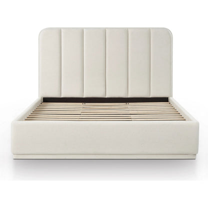 Parker Bed by TOV Furniture. Made from chenille, mdf in a unique style.