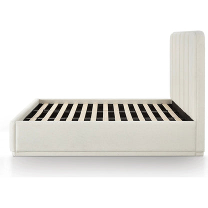 Parker Bed by TOV Furniture. Made from chenille, mdf in a unique style.