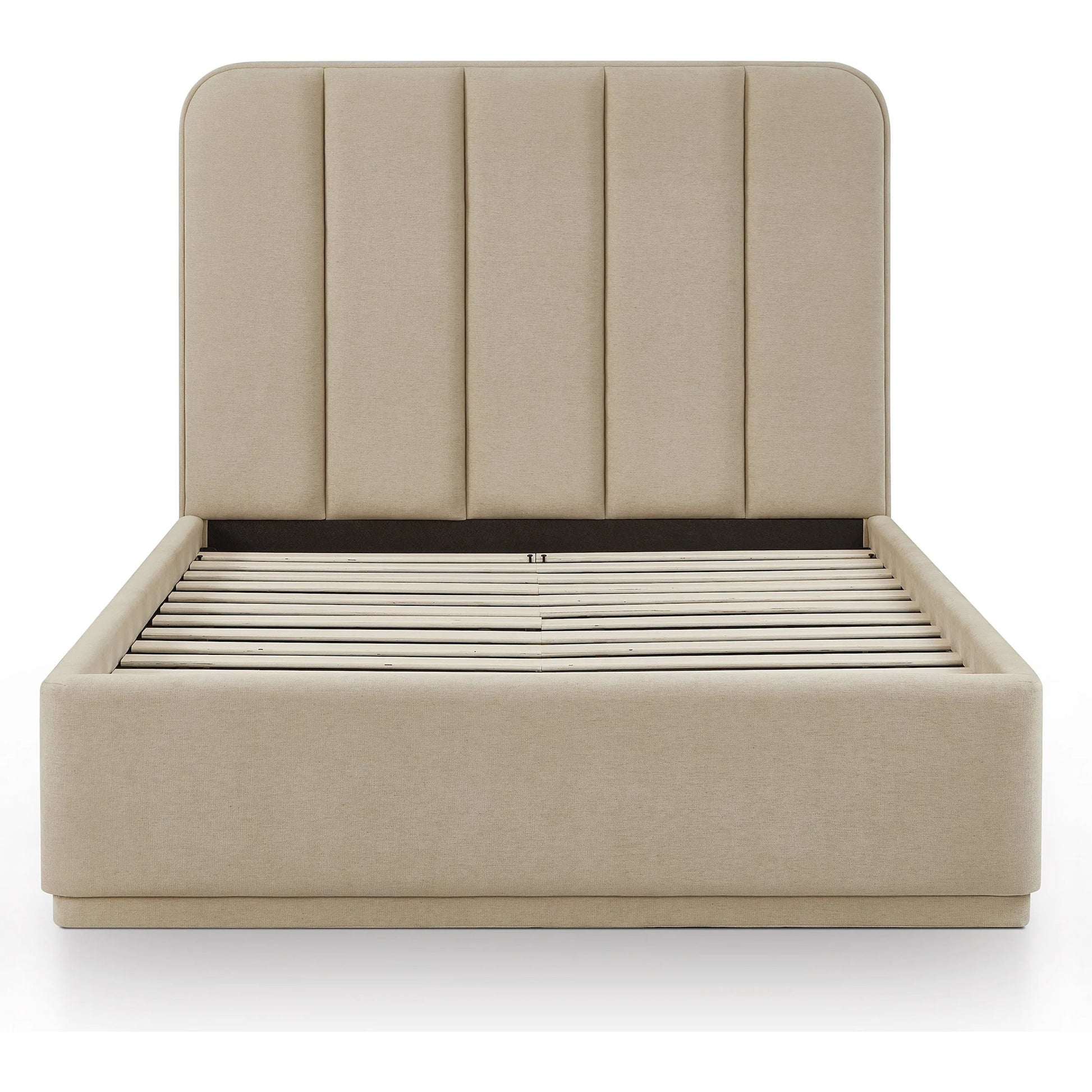Parker Bed by TOV Furniture. Made from chenille, mdf in a unique style.