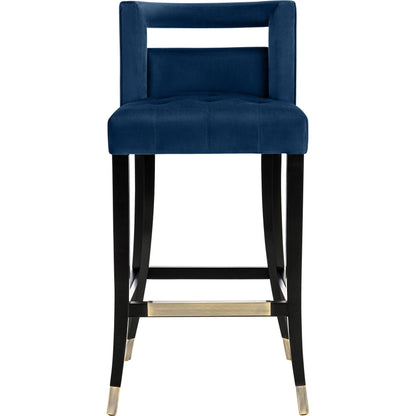 Hart Velvet Counter Stool by TOV Furniture. Made from velvet, birch in a transitional style.