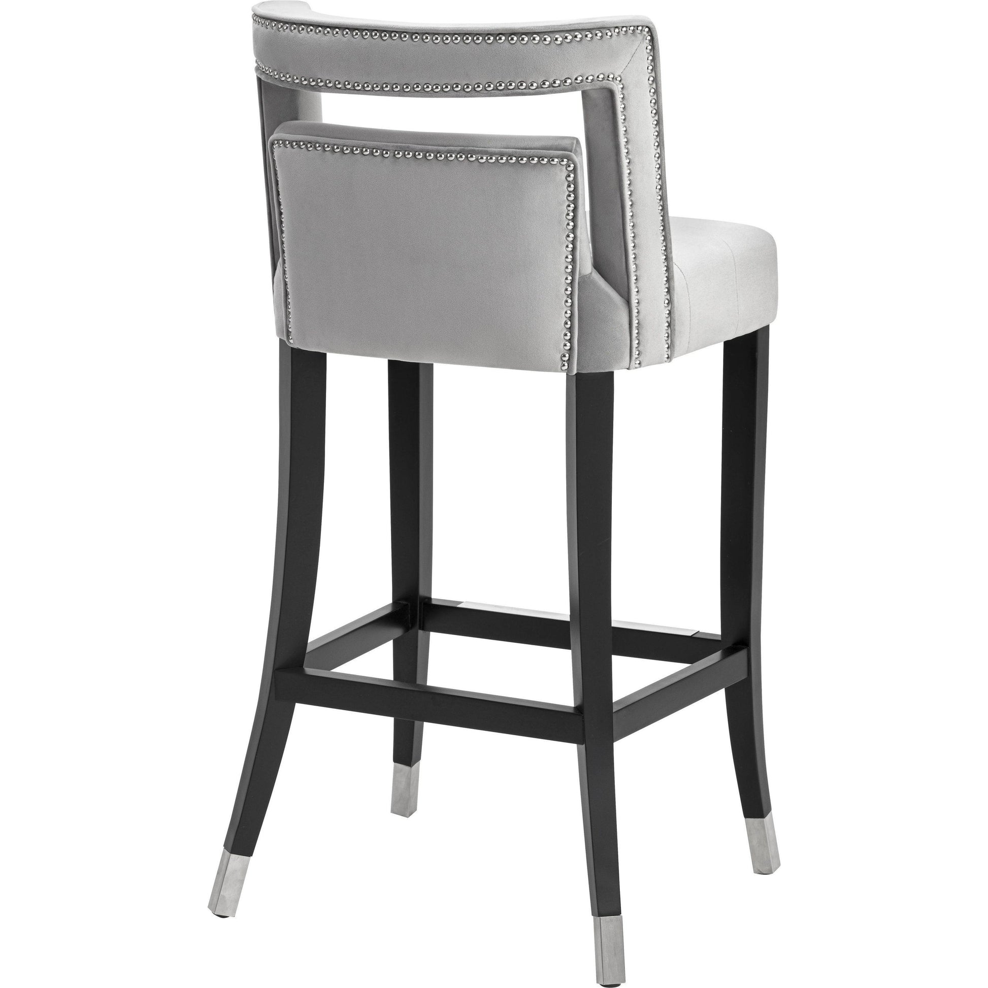 Hart Velvet Counter Stool by TOV Furniture. Made from velvet, birch in a transitional style.
