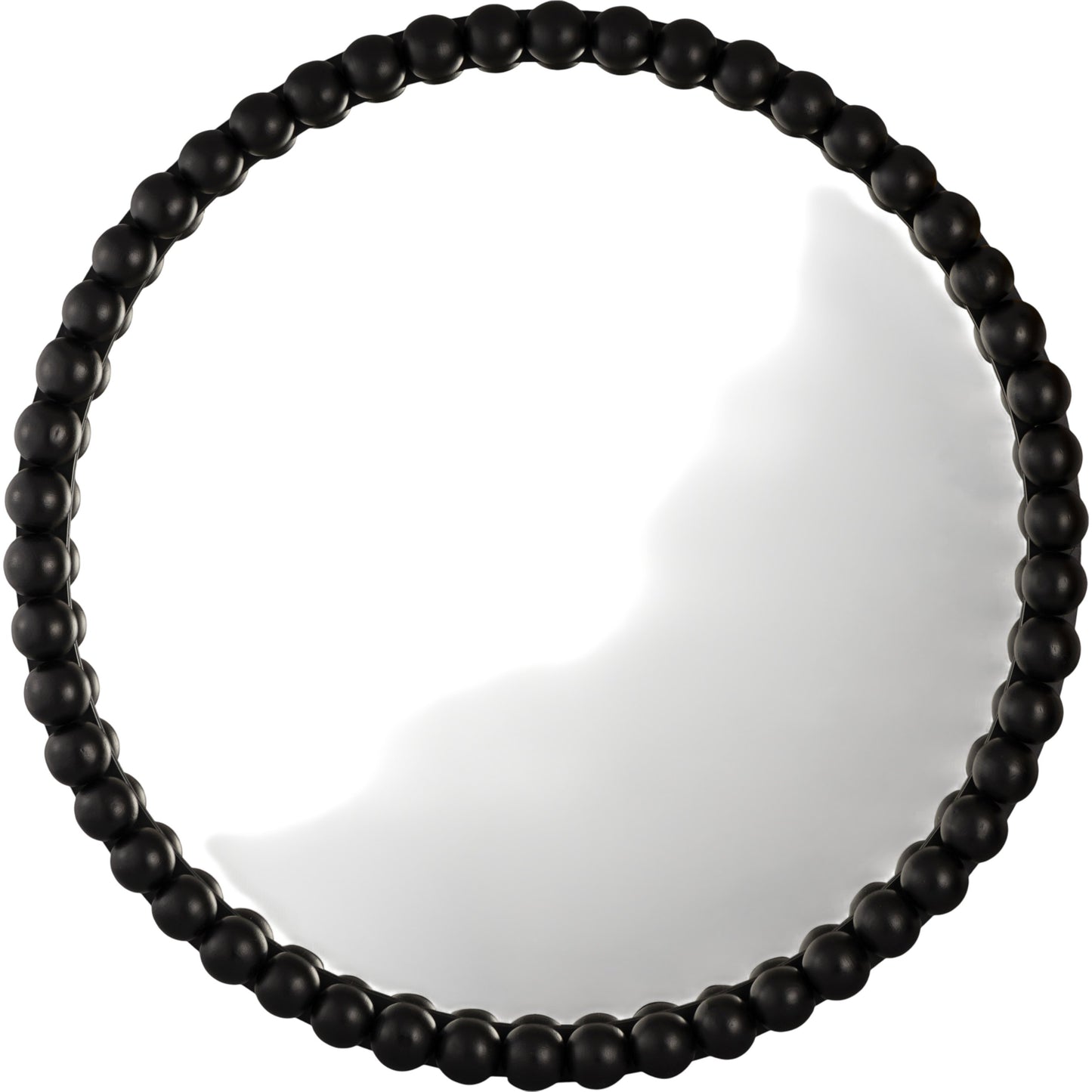 002 SI-1787081 | Primary Silo | Baria Wooden Round Wall Mirror by TOV Furniture. Made from wood. glass, iron in a transitional style.