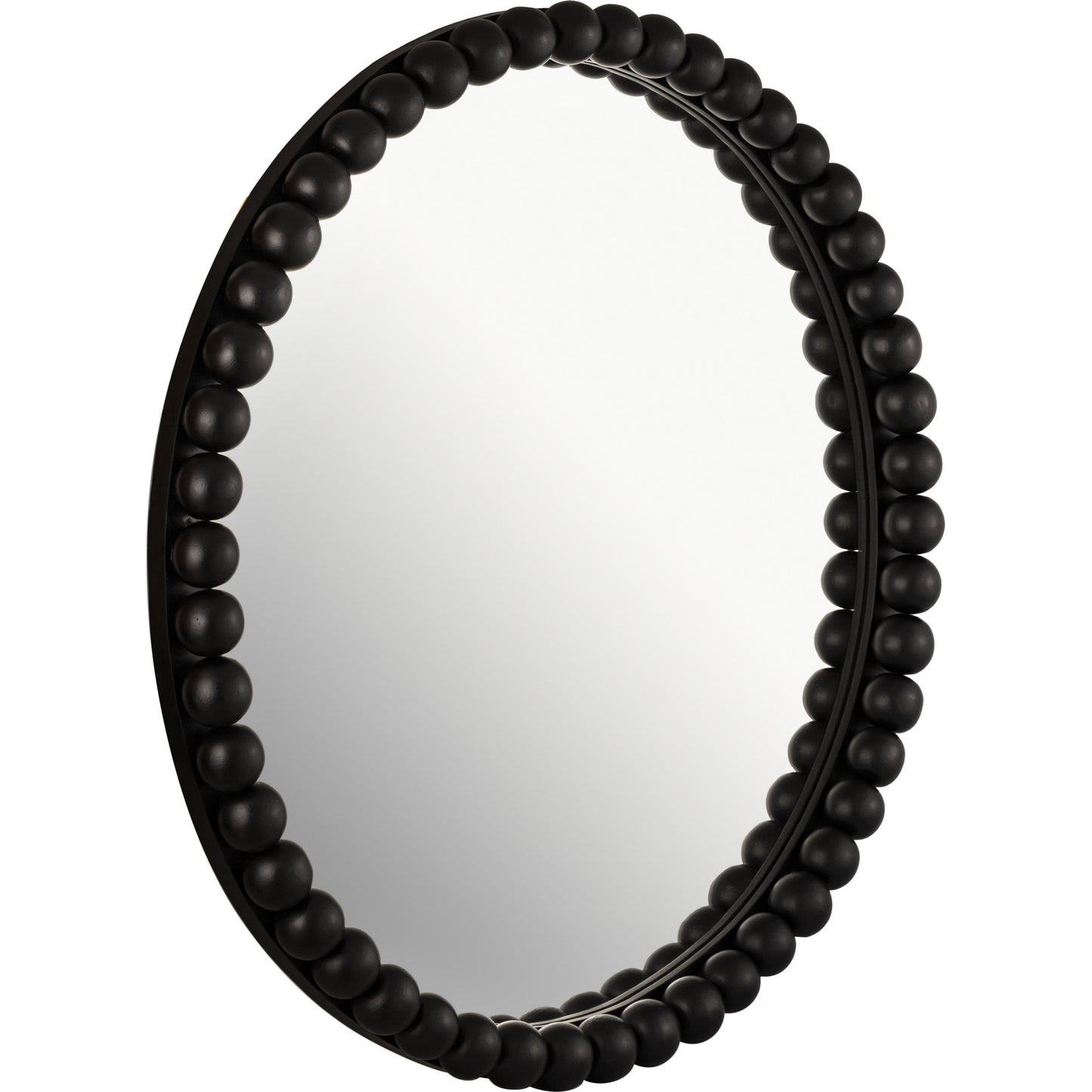 005 SI-1787081 | Additional Silo | Baria Wooden Round Wall Mirror by TOV Furniture. Made from wood. glass, iron in a transitional style.