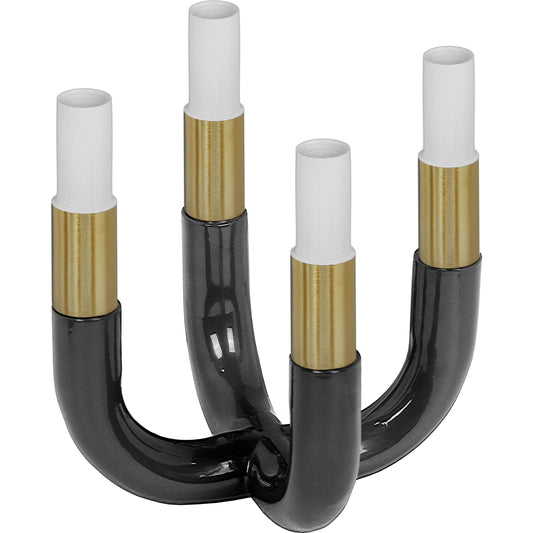 Kaonashi Candelabra by TOV Furniture. Made from aluminum, iron in a transitional style.
